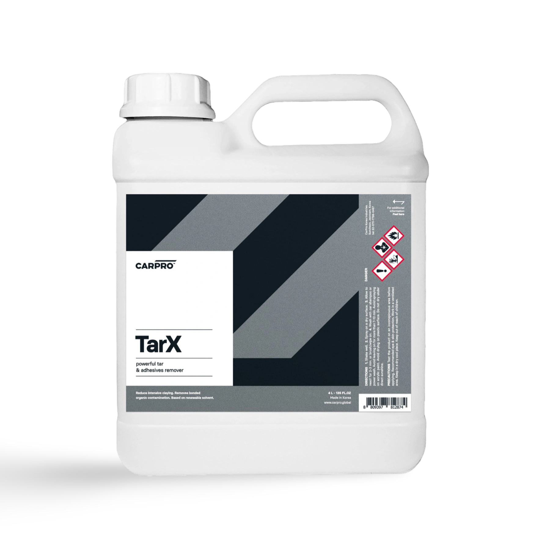 CARPRO TarX - essentieel in car detailing producten voor auto dieptereiniging, tar verwijderaar, sticker verwijderaar, auto wassen producten, en krassen verwijderen auto.