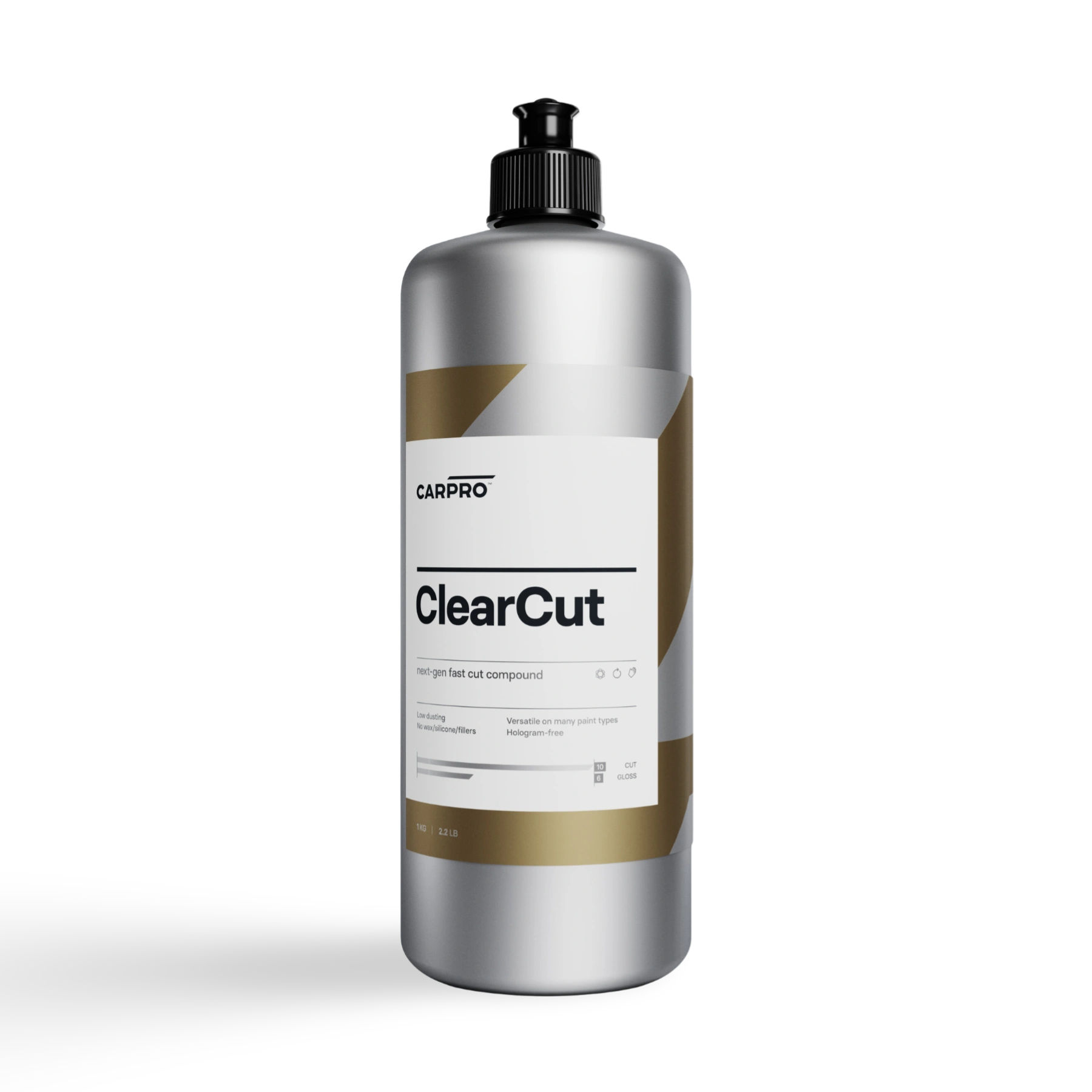 CARPRO ClearCut Compound – essentieel in car detailing producten voor auto dieptereiniging, auto polieren, auto polijsten en krassen verwijderen auto. Ideaal als coating auto, glascoating auto, en keramische coating auto.
