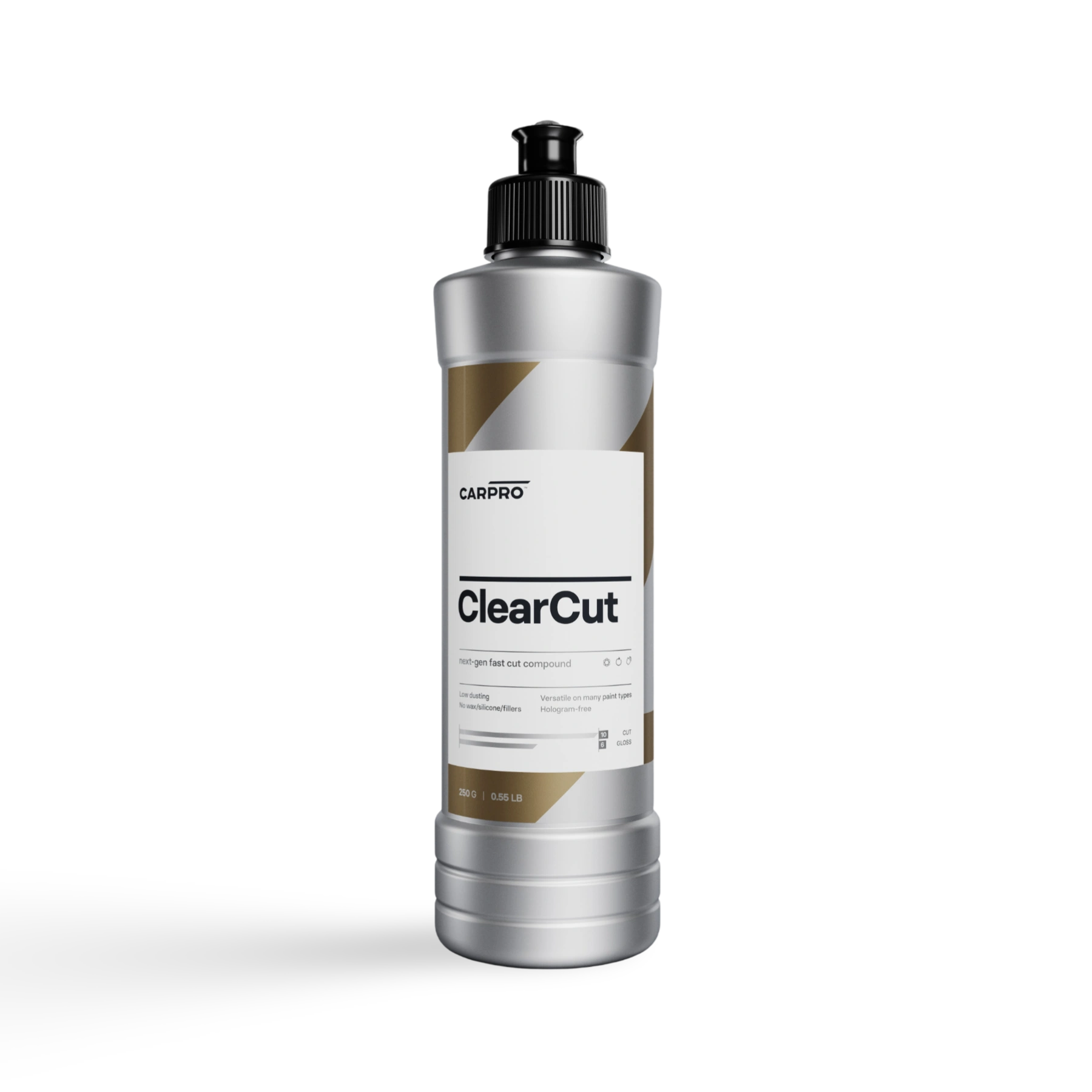 CARPRO ClearCut Compound – essentieel in car detailing producten voor auto dieptereiniging, auto polieren, auto polijsten en krassen verwijderen auto. Ideaal als coating auto, glascoating auto, en keramische coating auto.