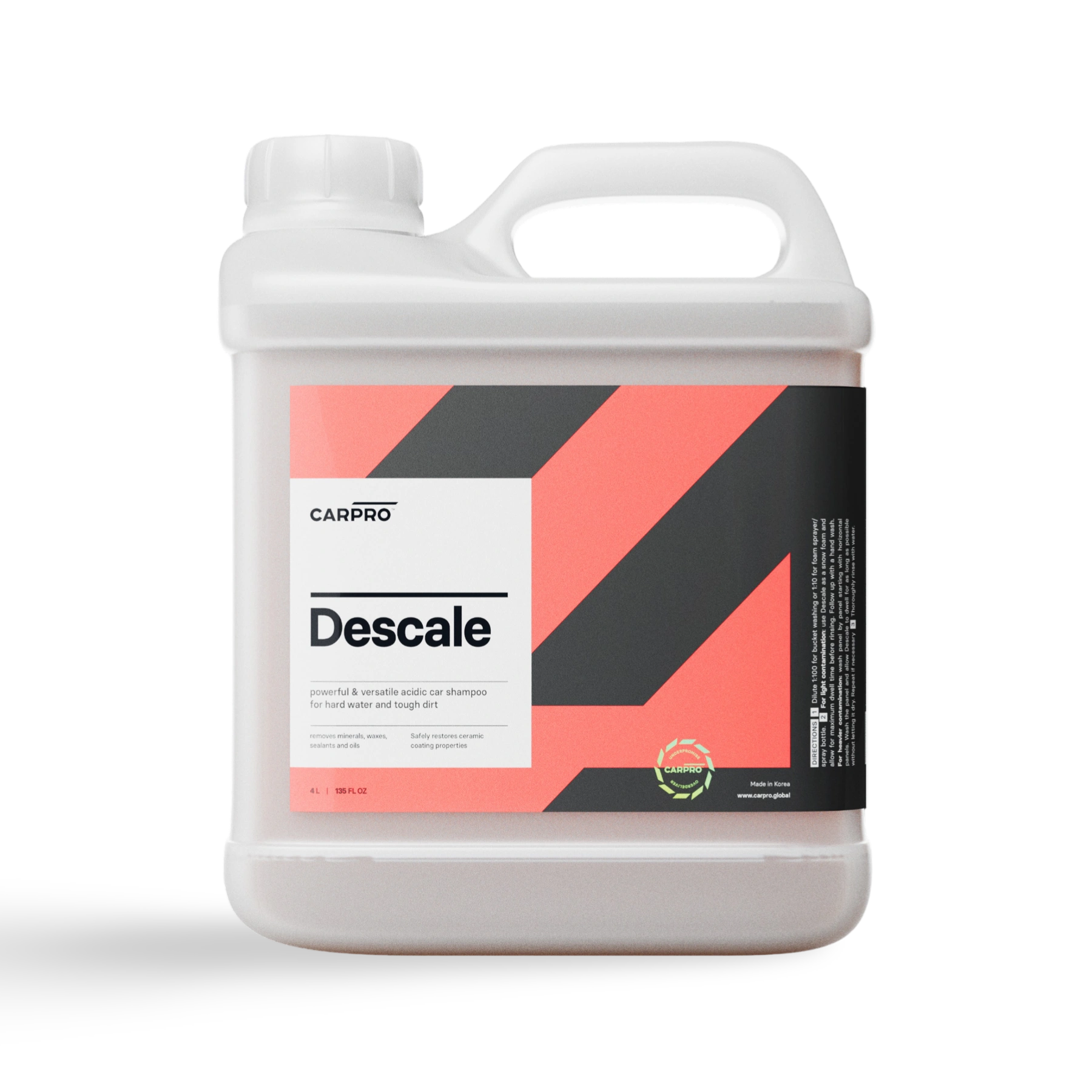 CARPRO Descale – Autoshampoo, Autoshampoo Met Wax, onderdeel van Car Detailing Producten voor Auto Dieptereiniging, insecten verwijderaar, Auto Wassen Producten en past voor foam gun.