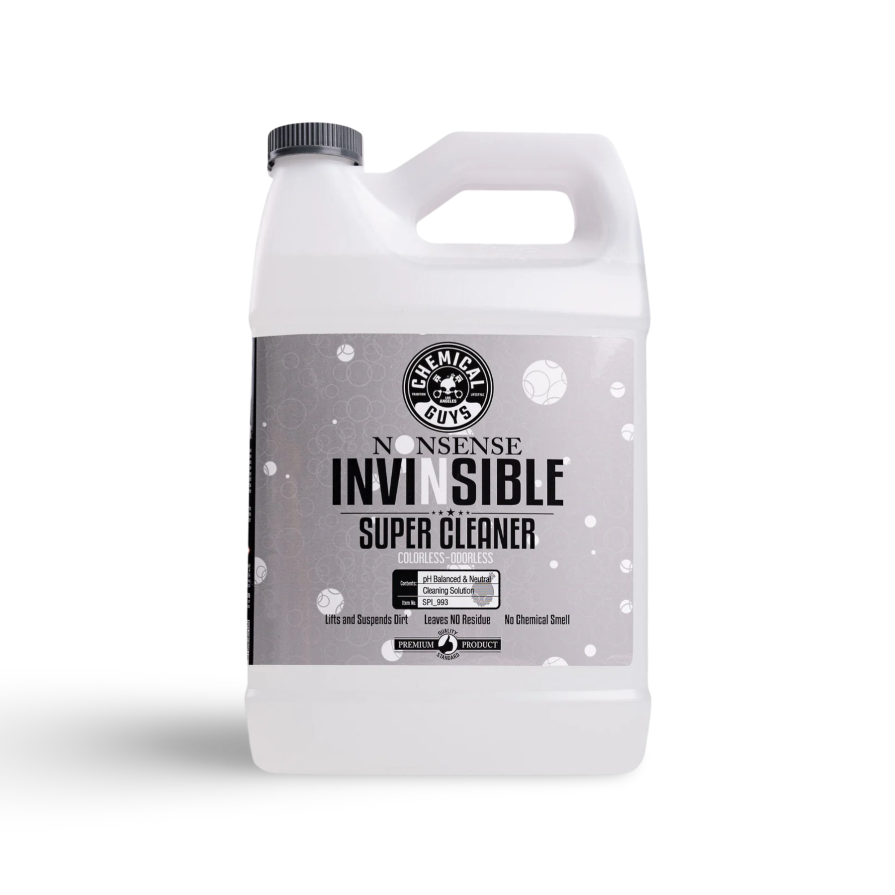 Chemical Guys Nonsense All Surface Cleaner – essentiële car detailing producten voor auto dieptereiniging, auto interieur reinigen, tapijt auto reinigen, rubbers auto onderhouden, lederen autozetels reinigen, en als onderdeel van auto wassen producten.