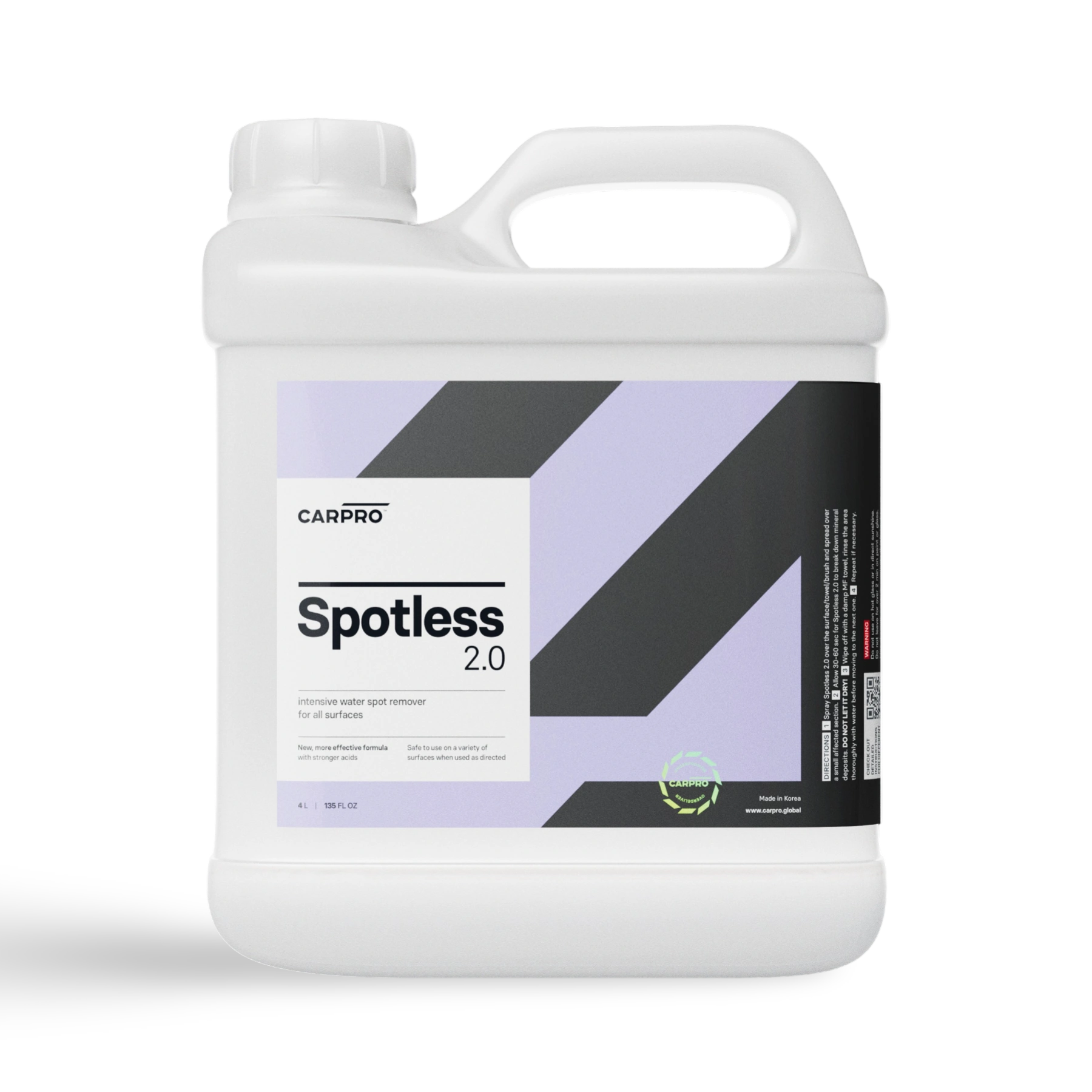 CARPRO SPOTLESS 2.0: Regenwater druppels verwijderen, is een veelzijdig product binnen car detailing producten. Ideaal als autowax voor auto wassen producten en dieptereiniging auto. Biedt een duurzame coating auto, vergelijkbaar met keramische coating auto, en zorgt voor optimale velg bescherming en het rubbers auto onderhouden.