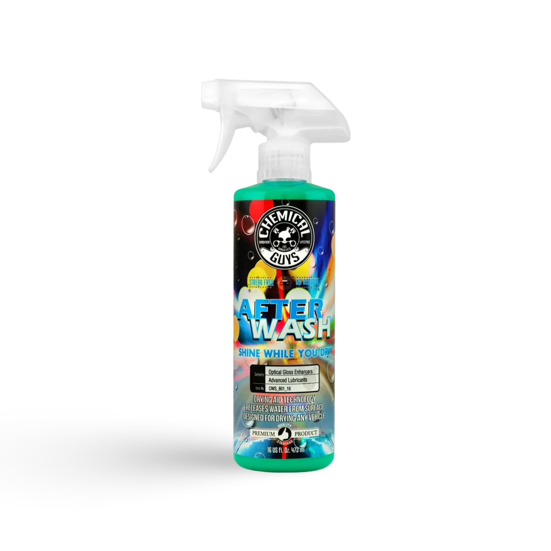 Chemical Guys After Wash Drying Agent – essentieel in car detailing producten voor auto dieptereiniging, auto wassen producten, en krassen verwijderen auto. Ideaal voor gebruik na coating auto, glascoating auto, en keramische coating auto. Biedt uitstekende velg bescherming.