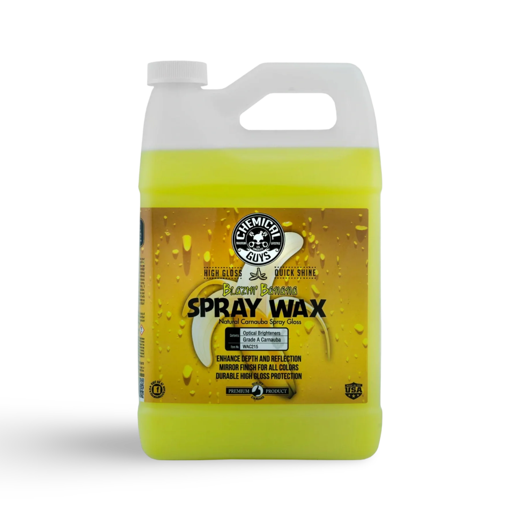 Chemical Guys Blazin Banana Spraywax – essentieel in car detailing producten voor auto dieptereiniging, auto wassen producten, en krassen verwijderen auto. Ideaal als coating auto, glascoating auto, en keramische coating auto. Biedt uitstekende velg bescherming.