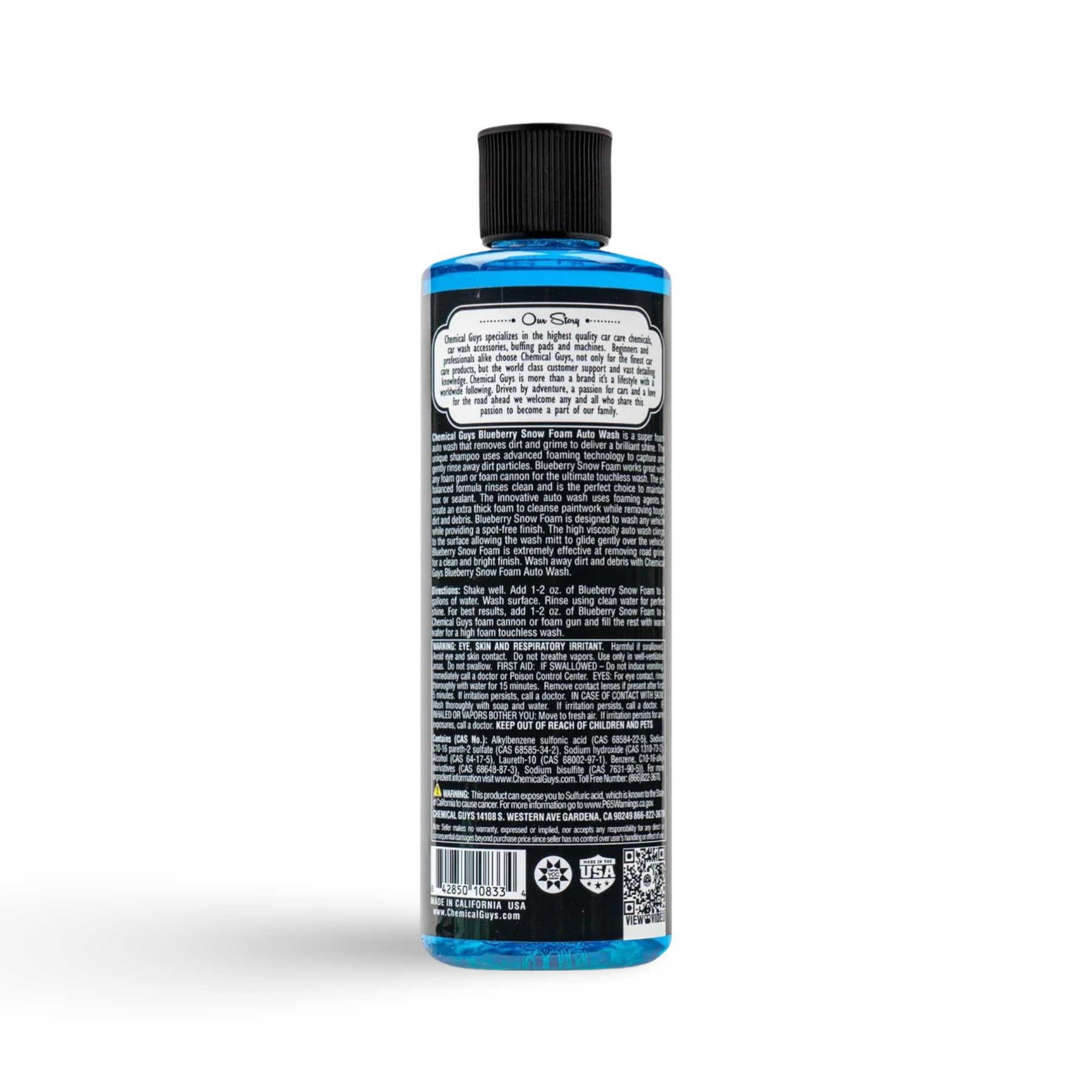 Chemical Guys Blueberry Snow Foam – Autoshampoo, Autoshampoo Met Wax, onderdeel van Car Detailing Producten voor Auto Dieptereiniging, Auto Wassen Producten en past voor foam gun.