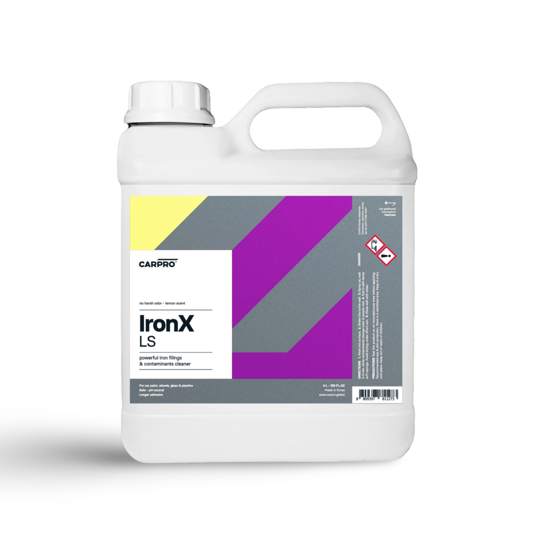 CARPRO IronX LS - voor Auto Dieptereiniging, ideaal voor Velgenreiniger en Velg Bescherming, essentieel in Car Detailing Producten en Auto Wassen Producten. 