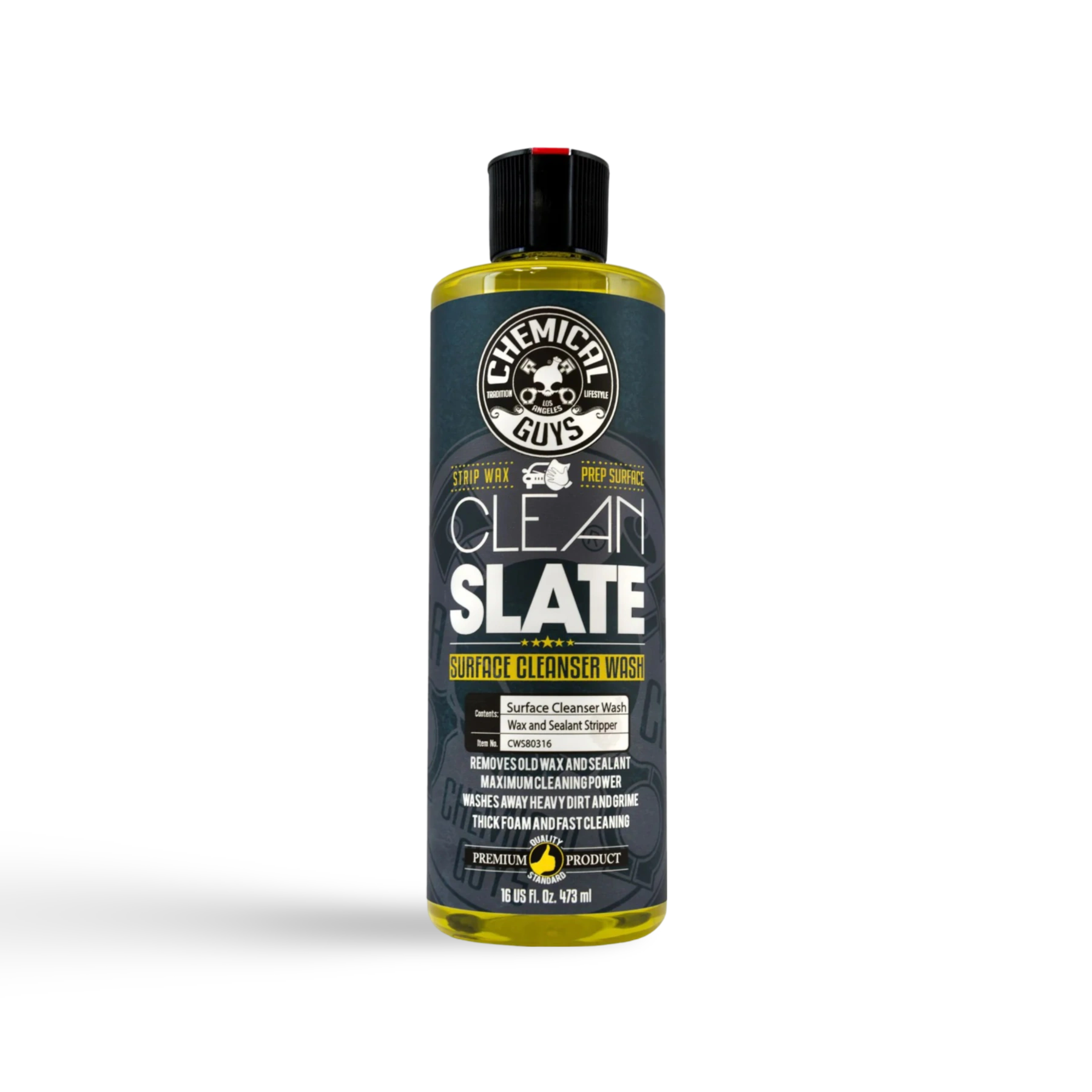 Chemical Guys Clean Slate Wax Stripping Wash – Autoshampoo, Autoshampoo Met Wax, onderdeel van Car Detailing Producten voor Auto Dieptereiniging, Auto Wassen Producten en Krassen Verwijderen Auto.