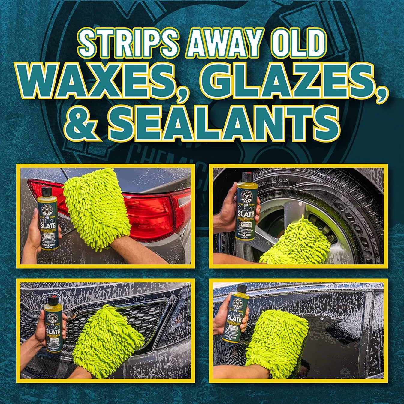 Chemical Guys Clean Slate Wax Stripping Wash – Autoshampoo, Autoshampoo Met Wax, onderdeel van Car Detailing Producten voor Auto Dieptereiniging, Auto Wassen Producten en Krassen Verwijderen Auto.