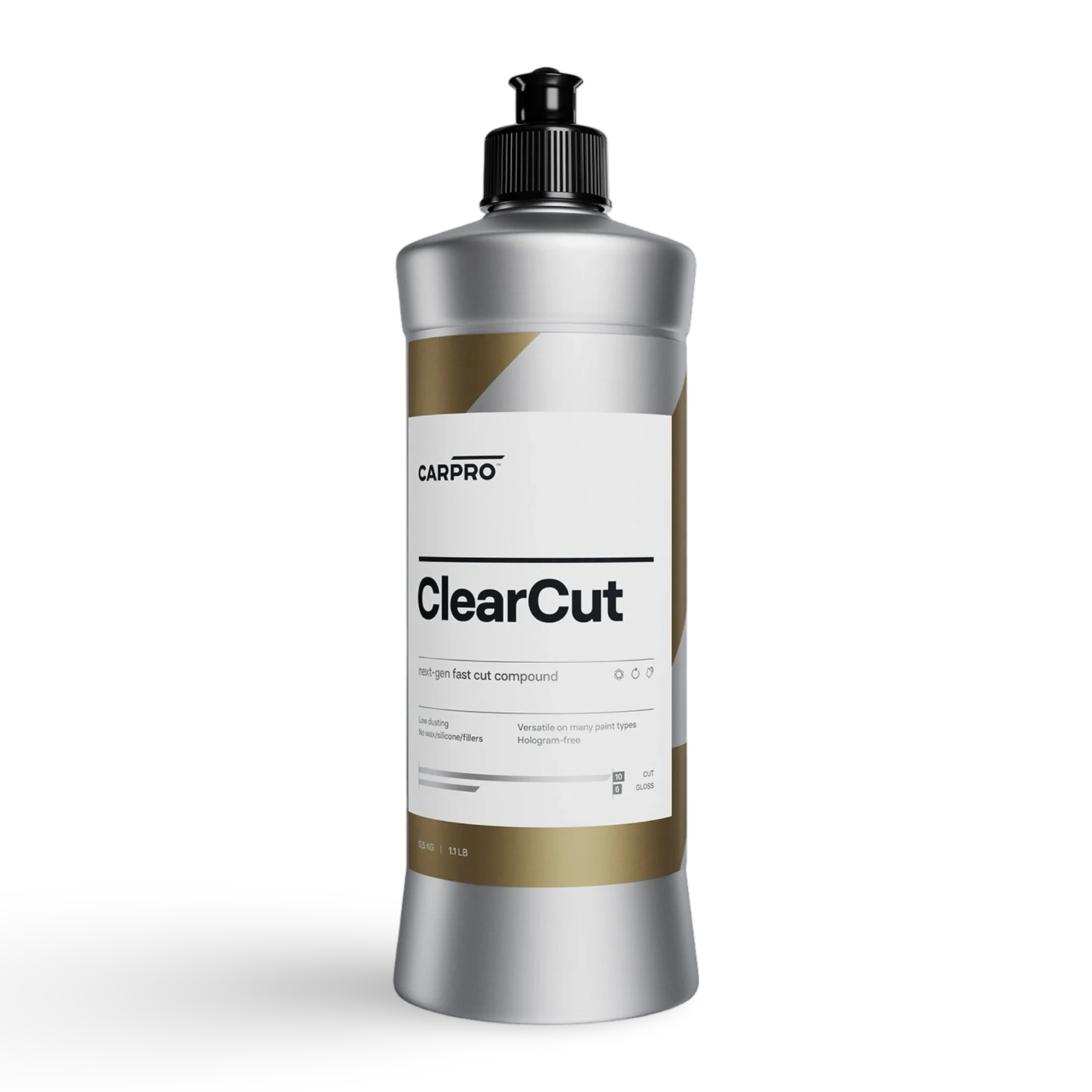 CARPRO ClearCut Compound – essentieel in car detailing producten voor auto dieptereiniging, auto polieren, auto polijsten en krassen verwijderen auto. Ideaal als coating auto, glascoating auto, en keramische coating auto.