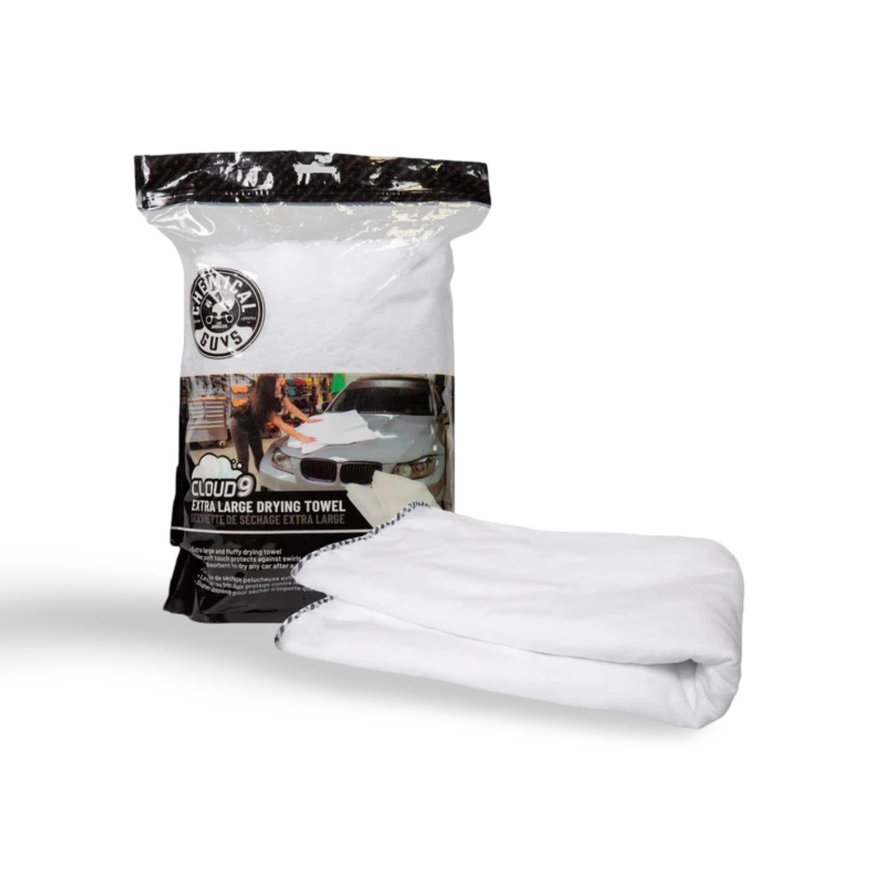 Cloud 9 Extra Large Microfiber Drying Towel 132 x 91 – essentiële Microvezeldoek Auto, Droogdoeken Voor Auto car detailing producten voor auto dieptereiniging, auto interieur reinigen, tapijt auto reinigen, Krassen Verwijderen Auto, lederen autozetels reinigen, en als onderdeel van auto wassen producten. 