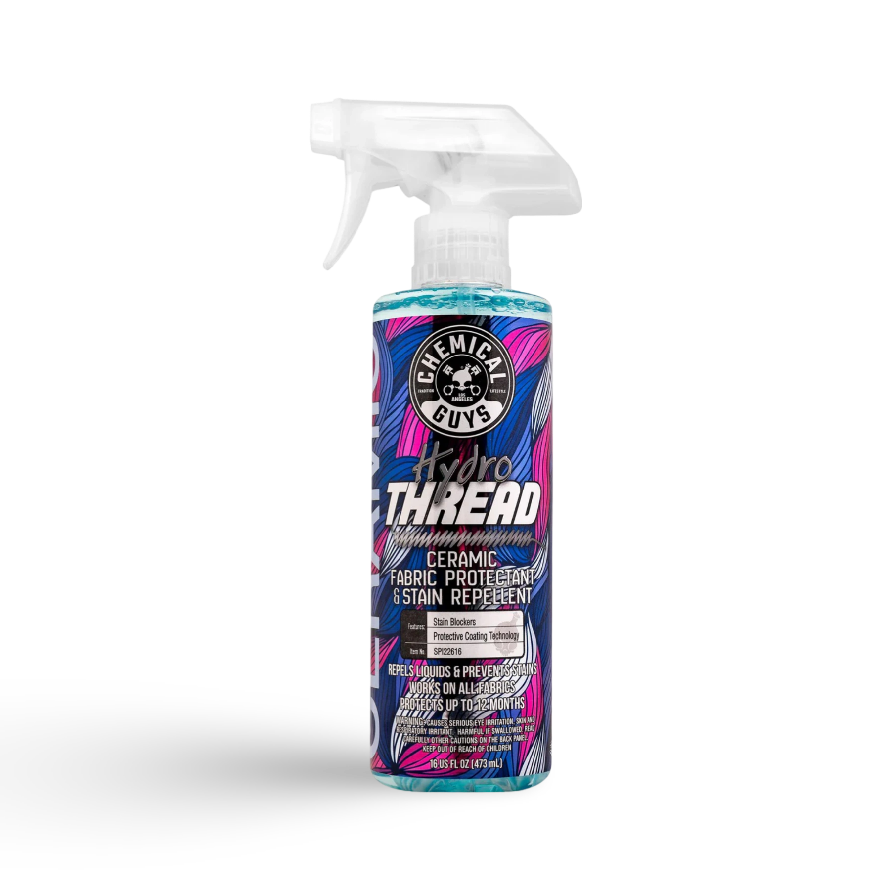 Chemical Guys HydroThread Textiel Coating voor car detailing producten. Ideaal voor auto dieptereiniging en coating auto. Perfect voor auto auto polijsten, auto interieur reinigen, lederen autozetels reinigen en krassen verwijderen auto met keramische coating auto.