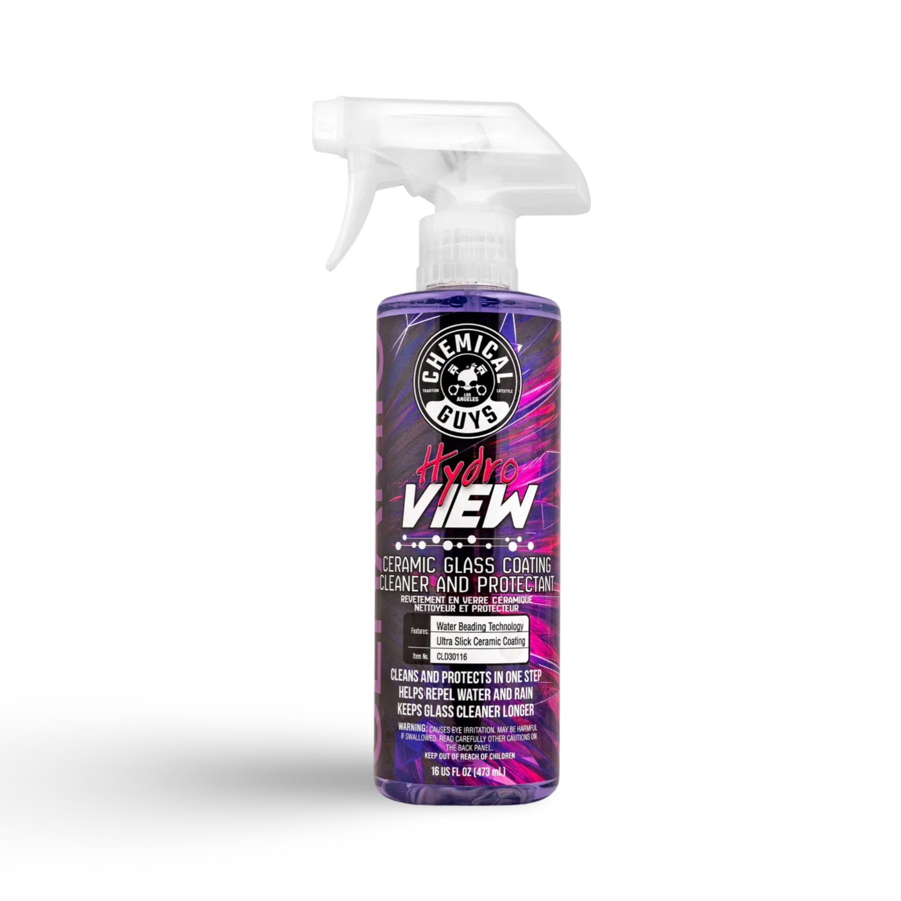 Chemical Guys HydroView Ceramic Glass Cleaner & Coating voor car detailing producten. Ideaal voor auto dieptereiniging en coating auto. Perfect voor auto auto polijsten, krassen verwijderen auto en glascoating auto met keramische coating auto.