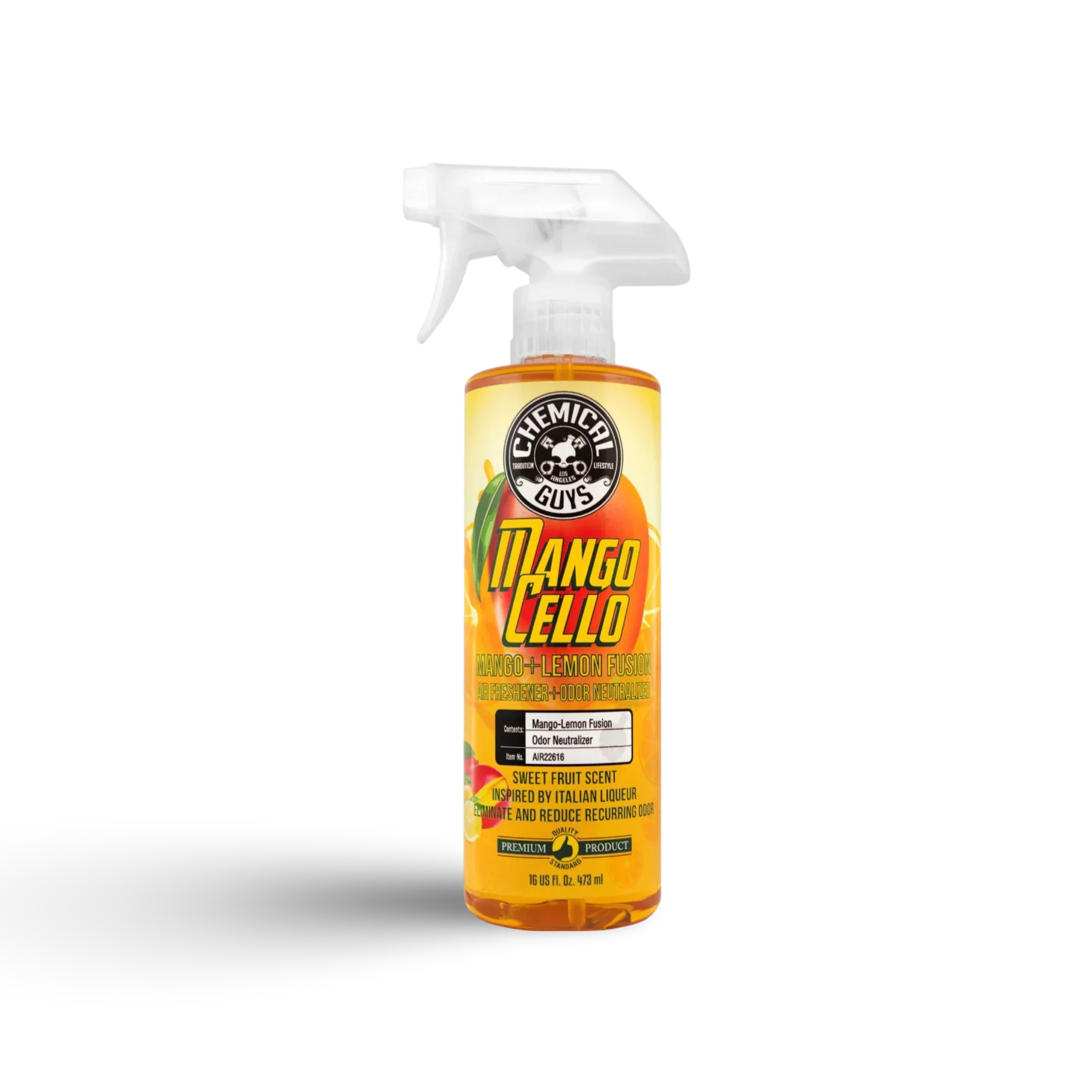 Chemical Guys Mangocello Scent luchtverfrisser - Car Detailing Producten voor Auto Dieptereiniging, Auto Wassen Producten en Auto Interieur Reinigen.