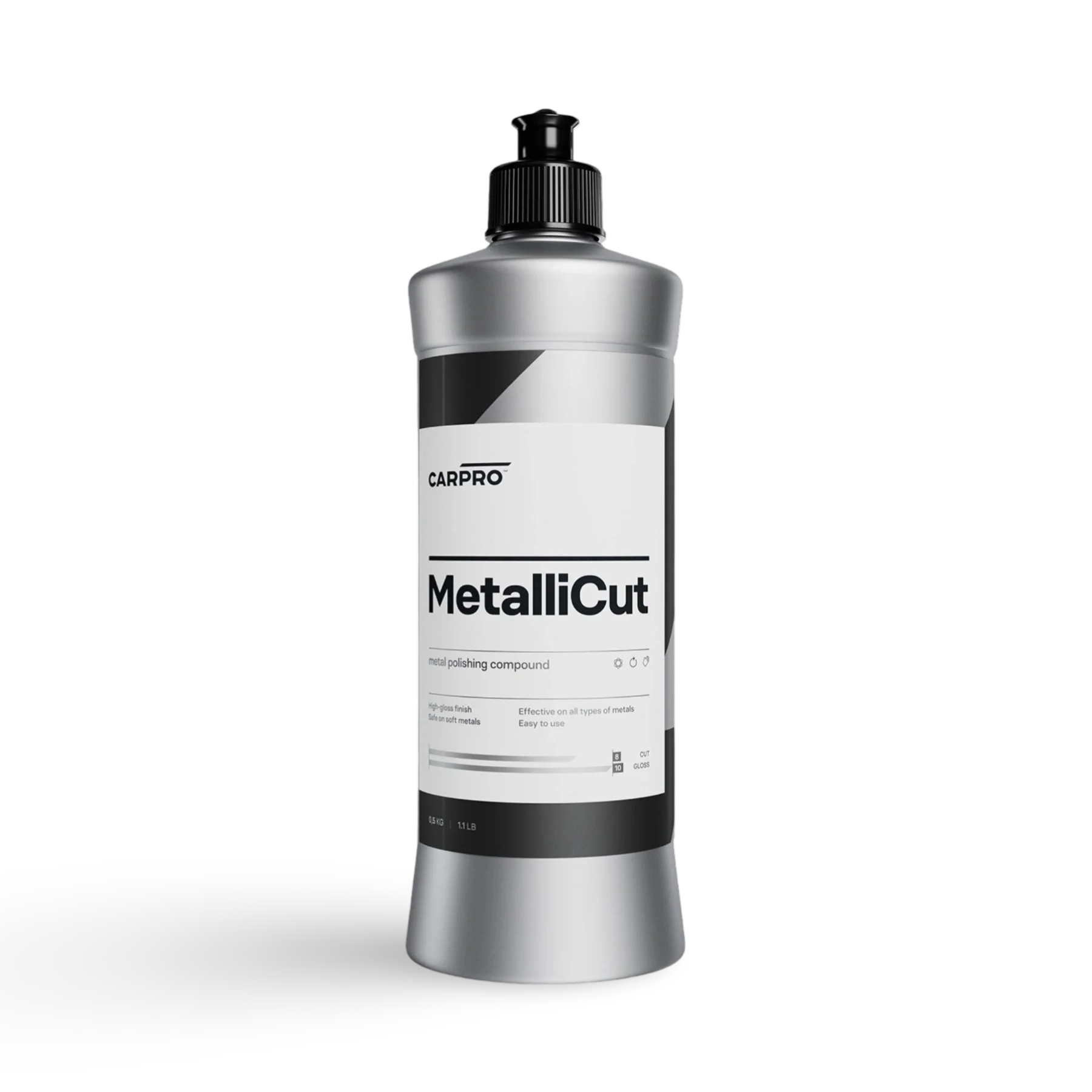 CARPRO MetalliCut - essentieel in car detailing producten voor auto dieptereiniging, auto wassen producten, en krassen verwijderen auto. Ideaal als coating auto, glascoating auto, en keramische coating auto. 